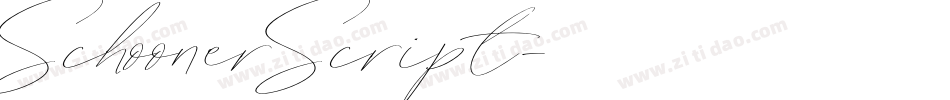 SchoonerScript字体转换