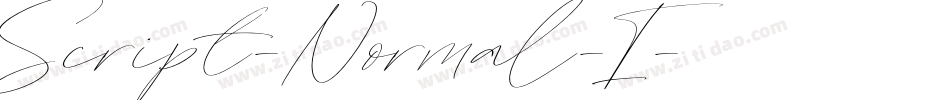 Script-Normal-I字体转换