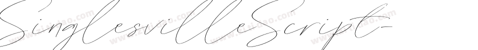 SinglesvilleScript字体转换