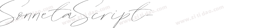 SonnetaScript字体转换