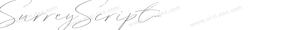 SurreyScript字体转换