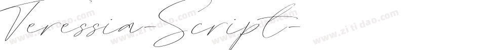 Teressia-Script字体转换