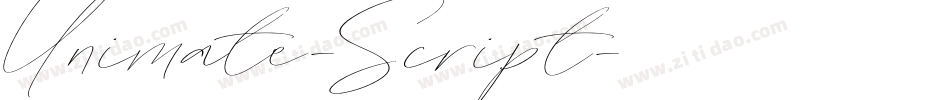 Unimate-Script字体转换
