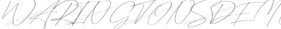 WARINGTONSDEMOScript字体转换