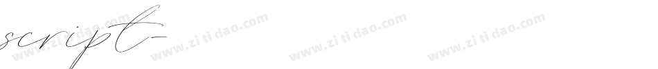 script字体转换