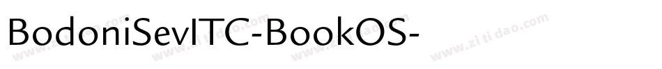 BodoniSevITC-BookOS字体转换