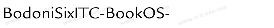 BodoniSixITC-BookOS字体转换