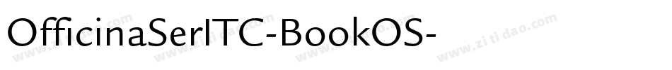 OfficinaSerITC-BookOS字体转换