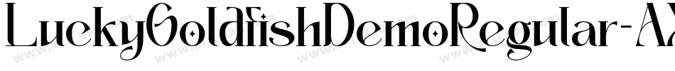 LuckyGoldfishDemoRegular-AXJp字体转换