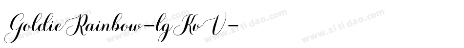GoldieRainbow-lgKvV字体转换