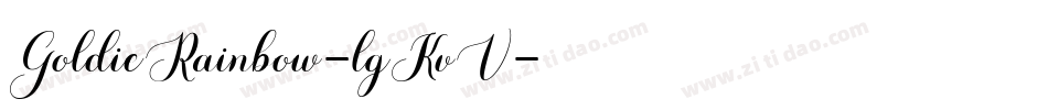 GoldieRainbow-lgKvV字体转换