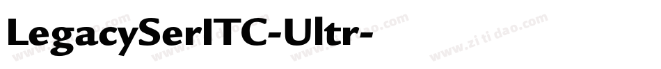 LegacySerITC-Ultr字体转换