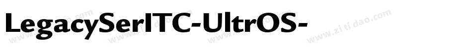 LegacySerITC-UltrOS字体转换