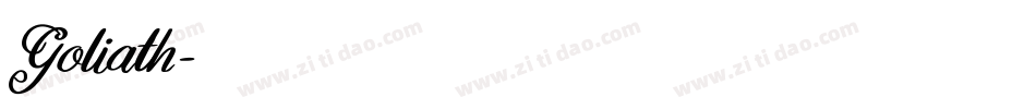 Goliath字体转换