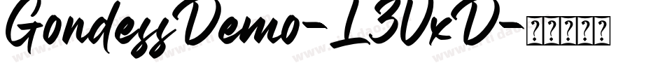 GondessDemo-L3VxD字体转换