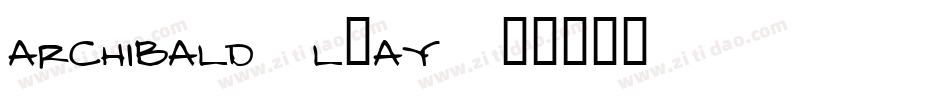 Archibald-L9ay字体转换