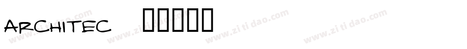 architec字体转换