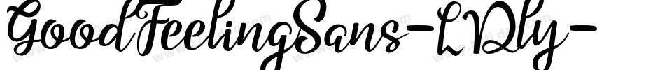 GoodFeelingSans-LDly字体转换
