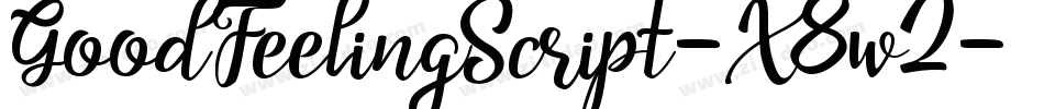 GoodFeelingScript-X8w2字体转换