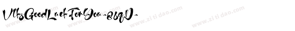 VtksGoodLuckForYou-86qD字体转换