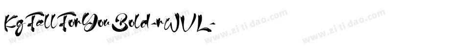 KgFallForYouBold-rWVL字体转换