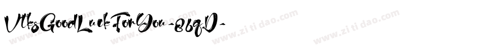 VtksGoodLuckForYou-86qD字体转换