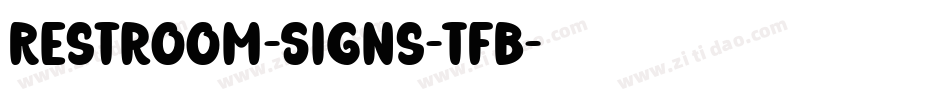 Restroom-Signs-TFB字体转换