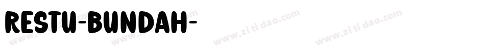 Restu-Bundah字体转换