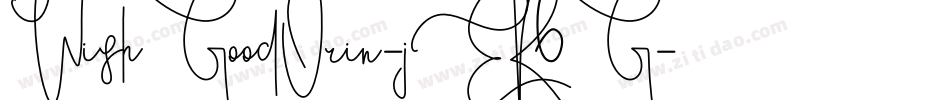 WishGoodOrin-jER6G字体转换