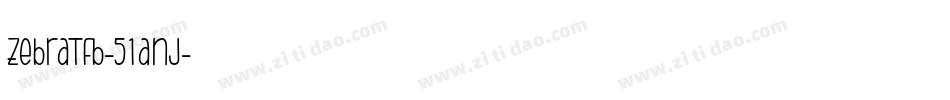 ZebraTfb-51anj字体转换
