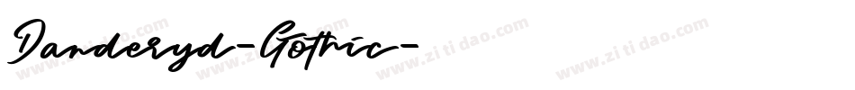 Danderyd-Gothic字体转换