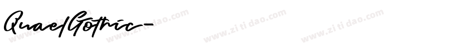 QuaelGothic字体转换