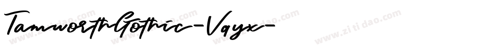 TamworthGothic-Vqyx字体转换
