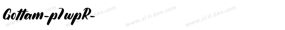 Gottam-p7wpR字体转换