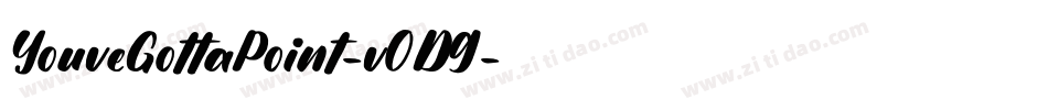 YouveGottaPoint-v0D9字体转换