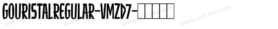 GouristalRegular-vmZd7字体转换