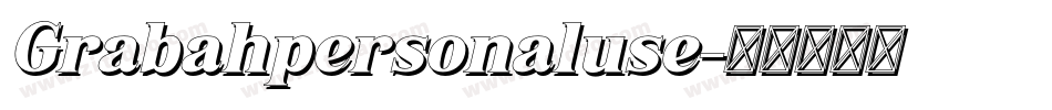 Grabahpersonaluse字体转换