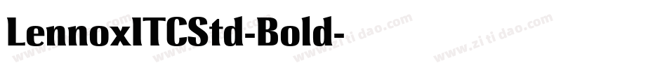 LennoxITCStd-Bold字体转换