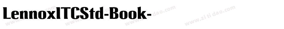 LennoxITCStd-Book字体转换