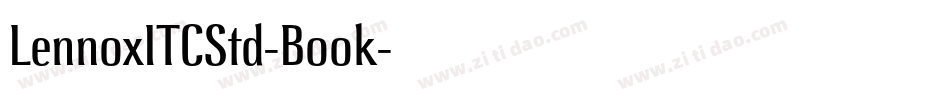 LennoxITCStd-Book字体转换