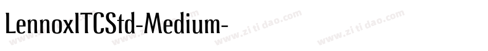 LennoxITCStd-Medium字体转换