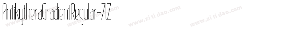 AntikytheraGradientRegular-7lZA字体转换