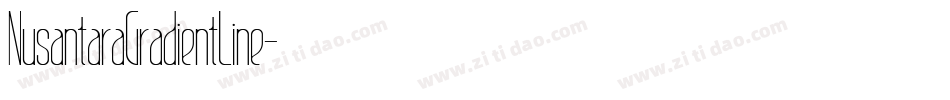 NusantaraGradientLine字体转换
