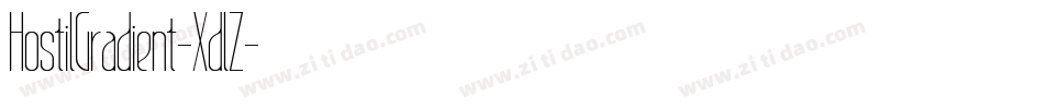 HostilGradient-XdlZ字体转换