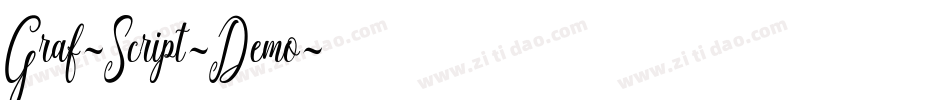 Graf-Script-Demo字体转换