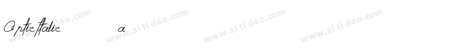 OpticItalic-503a字体转换