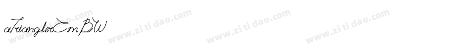 aTrianglerCmBW字体转换