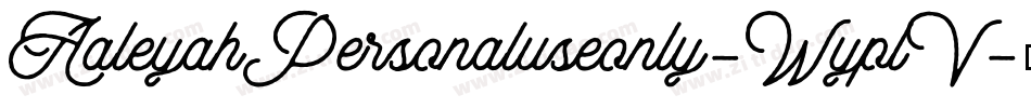 AaleyahPersonaluseonly-WyplV字体转换