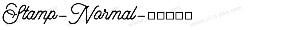 Stamp-Normal字体转换