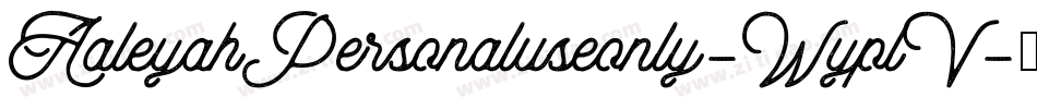 AaleyahPersonaluseonly-WyplV字体转换